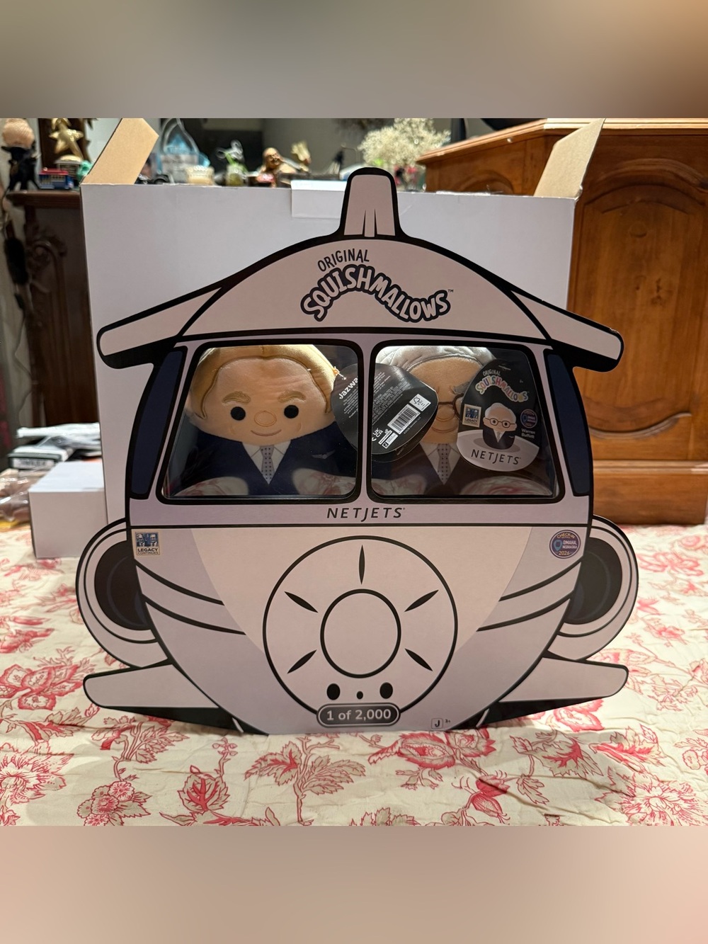 Limited Edition Squishmallows NetJets Plush Set BNWT in Box!